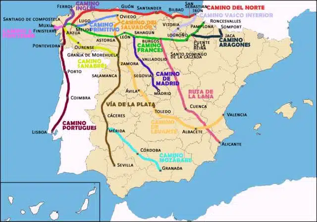 Jakobsweg-Routen-in-Spanien