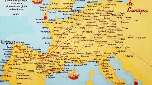 Santiago de Compostela: Ziel des Jakobsweges (incl. 11 attraktive Sehenswürdigkeiten) 6 Historische Jakobswege im Mittelalter