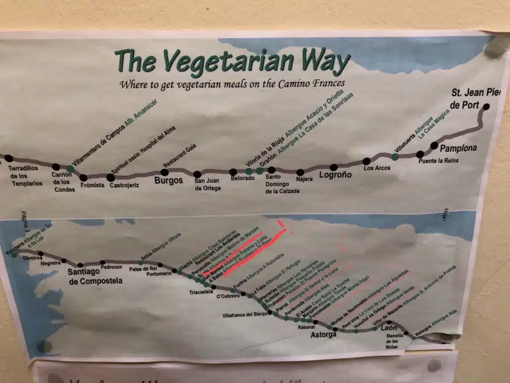Vegane Herbergen auf dem Camino Frances