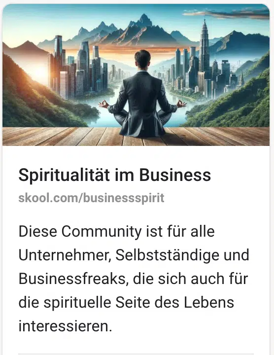 Spiritualität im Business Community