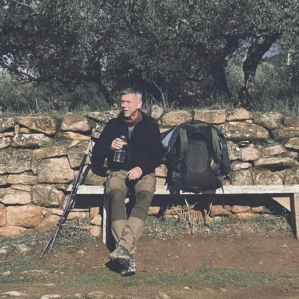 Sven Kaven schreibender Pilger