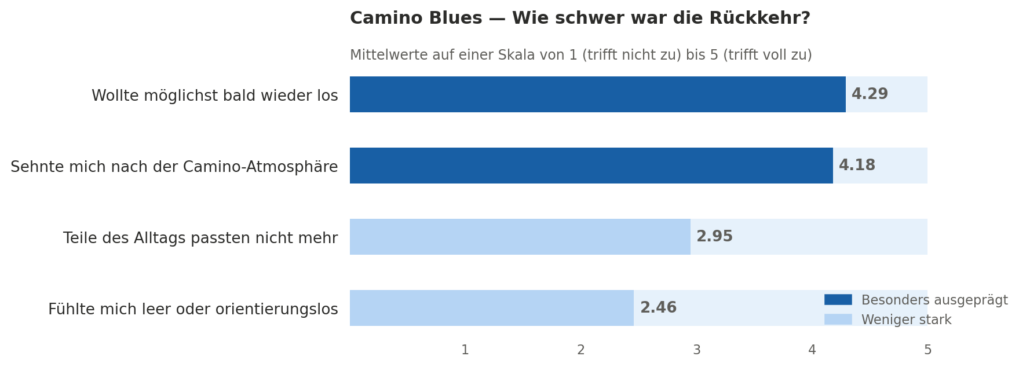 Camino blues, wie schwer war die Rückkehr